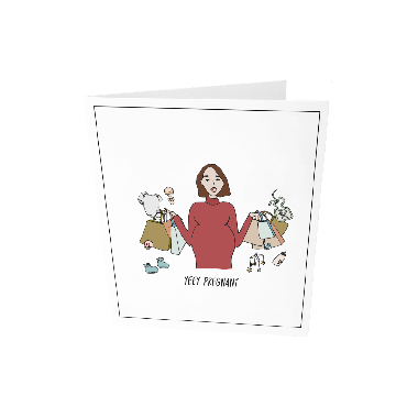 Greeting card - Yeey pregnant