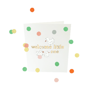 Confetti card baby - Welcome little one